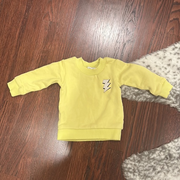 Never worn ⚡️BIZZ X SISS Bolt Crewneck Sweatshirt, Muted Lime - Picture 4 of 4